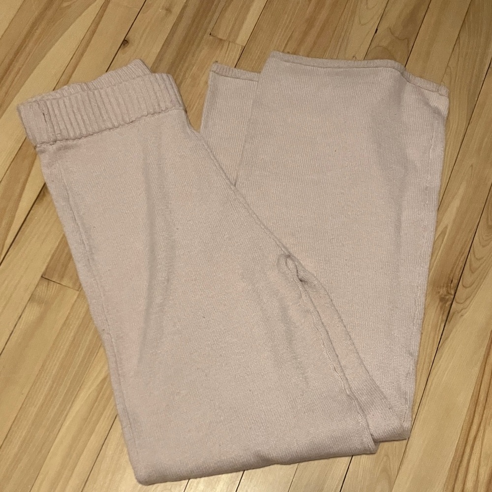 Gilly Hicks Girlhoodcore Blush Pink Knit Pants